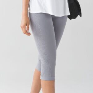 Lululemon Flow & Go Crop High Rise Leggings Battleship Size 6​